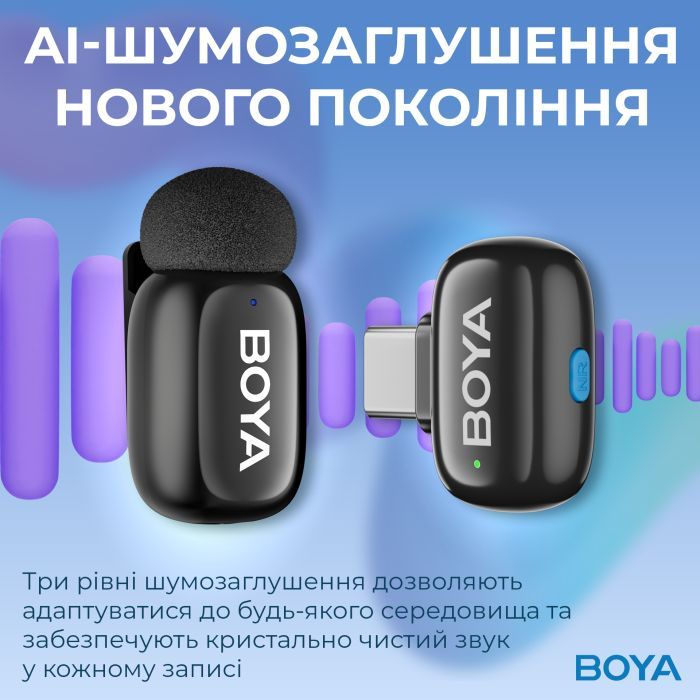 Микрофон Boya mini-16 Type-C Black (mini-16) изображение 7