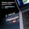 Зчитувач флеш-карт Ugreen USB-C + USB to TF/SD 3.0 CM185 gray (50706) зображення 9