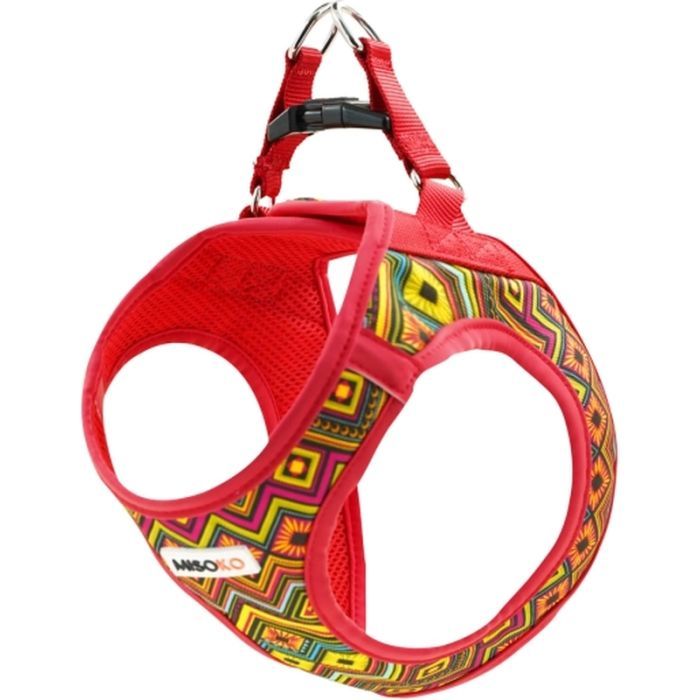 Шлей для собак MISOKO&CO красная с узором L (DCAMIS307R-L)