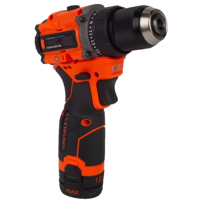 Шуруповерт Tekhmann TCD-12/2 Li BL, 12V, 2x1.5Ah (854606) зображення 6