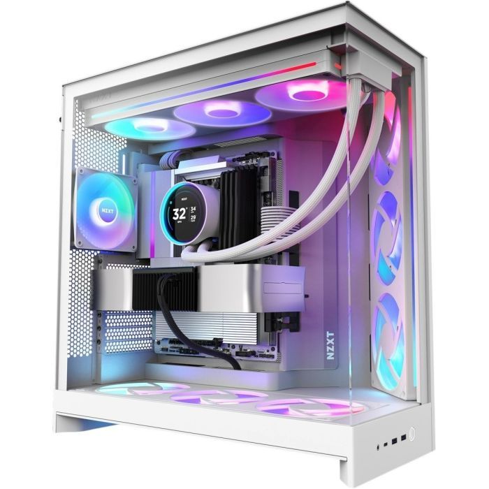 Корпус для ПК NZXT H9 Flow RGB Dual-Chamber White (CM-H92FW-R1) изображение 5