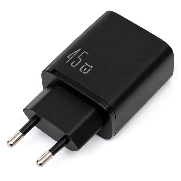 Зарядний пристрій Vinga 2xUSB-C + USB-A Display 45W (VCR45ACCDB) зображення 8
