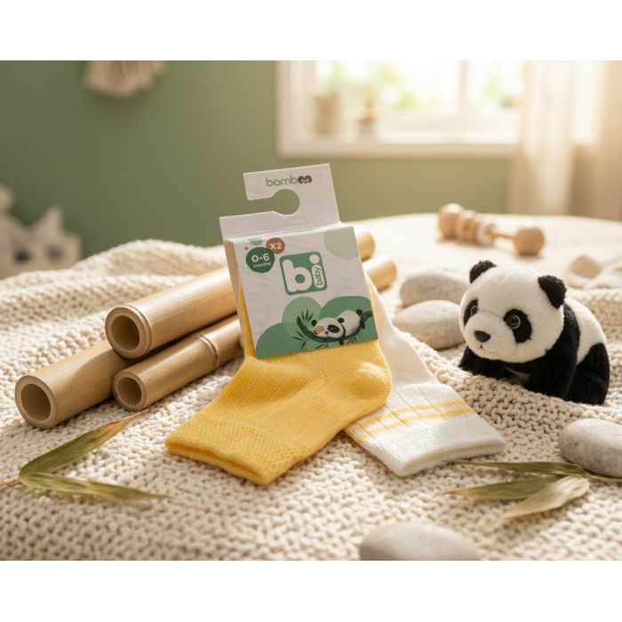 Носки детские Bibaby однотонные (68386-6-12-yellow) изображение 4