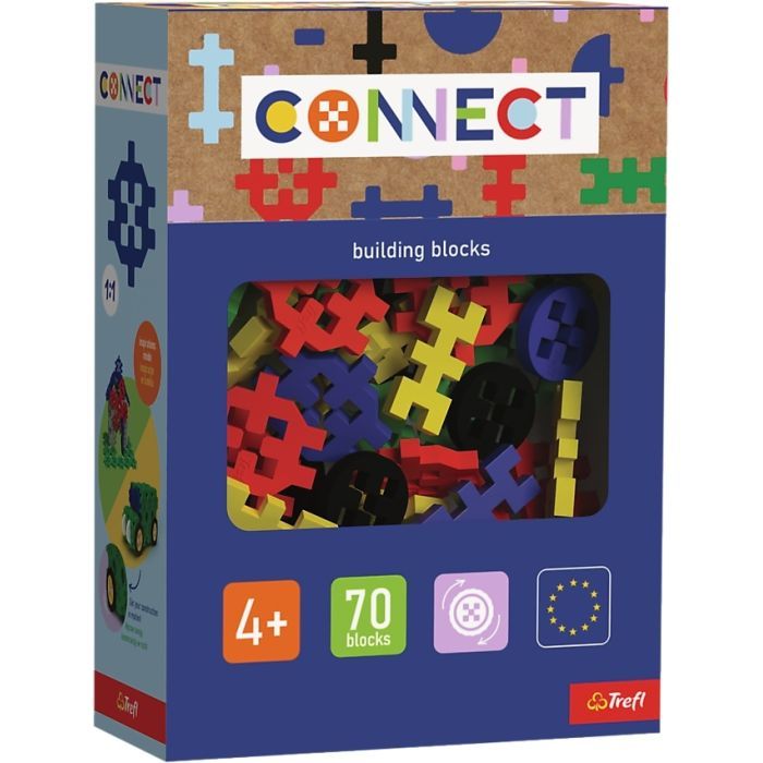 Конструктор Trefl Connect набор деталей конструктора, 70 деталей (boys) (5900511619874)
