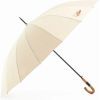 Зонт Krago тростина PRIME з дерев''яною ручкою бежева (umb-16-003) изображение 2