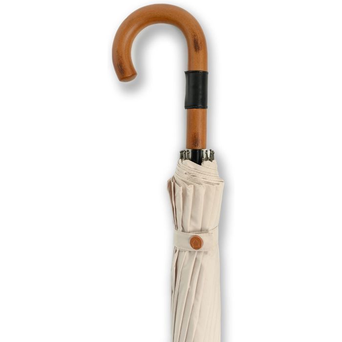 Зонт Krago тростина PRIME з дерев''яною ручкою бежева (umb-16-003) изображение 5