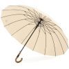 Зонт Krago тростина PRIME з дерев''яною ручкою бежева (umb-16-003)