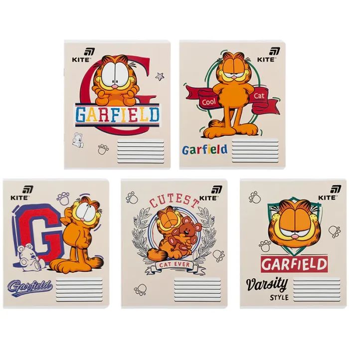 Тетрадь Kite Garfield, 18 листов, клетка (GF26-236)