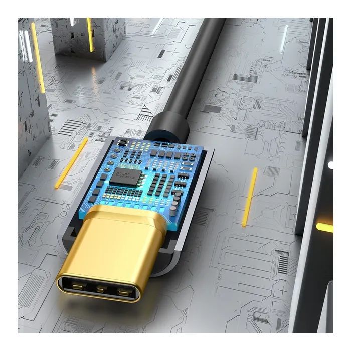 Переходник USB-C M to 3.5mm F Baseus (CATL54-0G) изображение 4
