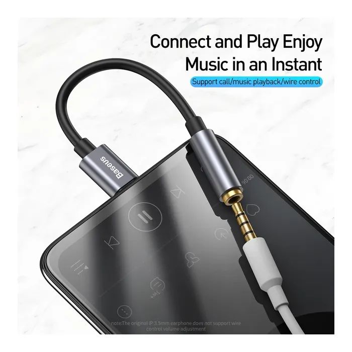 Переходник USB-C M to 3.5mm F Baseus (CATL54-0G) изображение 5