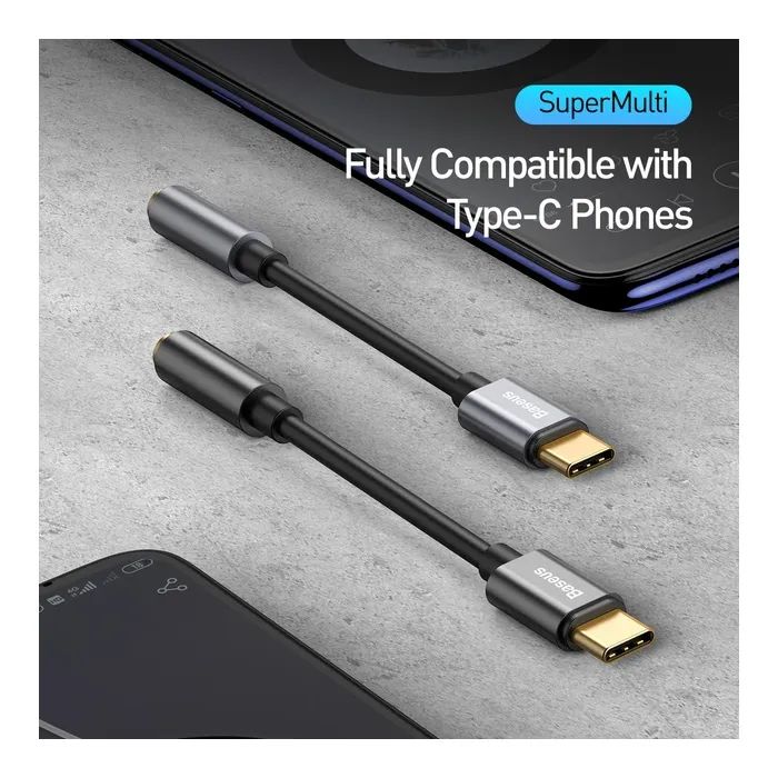 Переходник USB-C M to 3.5mm F Baseus (CATL54-0G) изображение 6