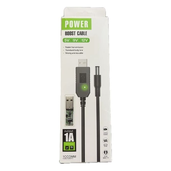 Кабель питания USB to DC 5.5x2.1mm 9V 1.0m black Power Boost (1070990) изображение 4