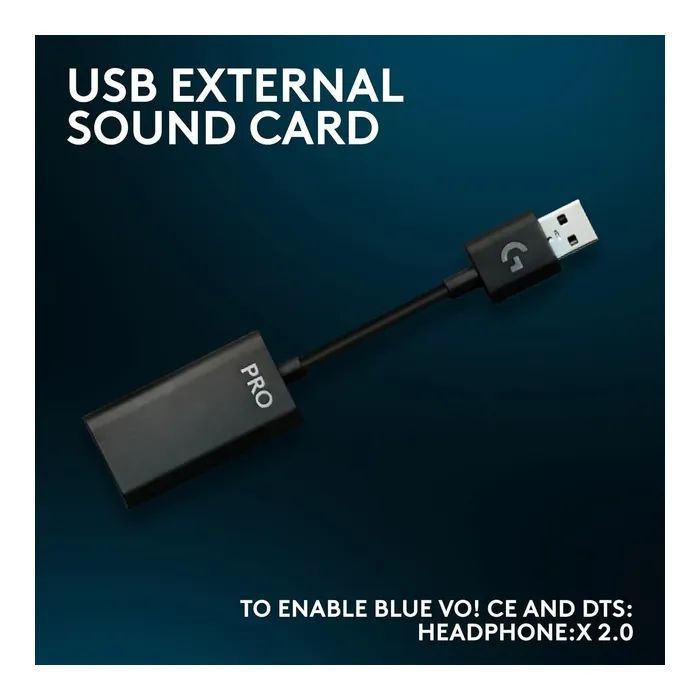 Навушники Logitech G PRO X SE Wired USB Black (981-001470) зображення 6