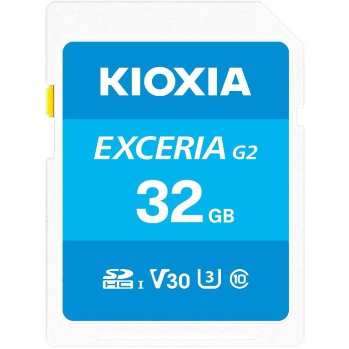 Карта памяти Kioxia 32GB SDXC class 10 UHS-I U3 V30 Exceria G2 (LNEX2L032GG4)