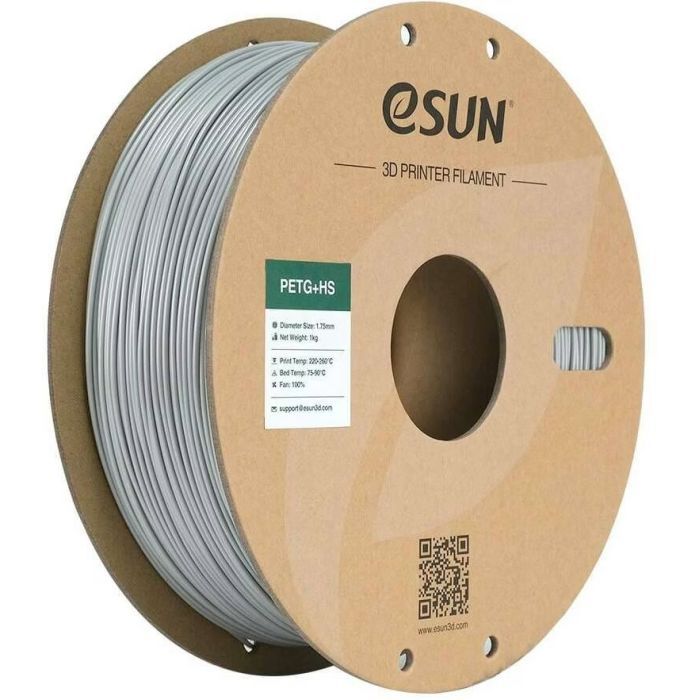 Пластик для 3D-принтера eSUN ePETG+HIGH SPEED 1,75mm 1kg GREY (EPETG+HS-P175SH1)