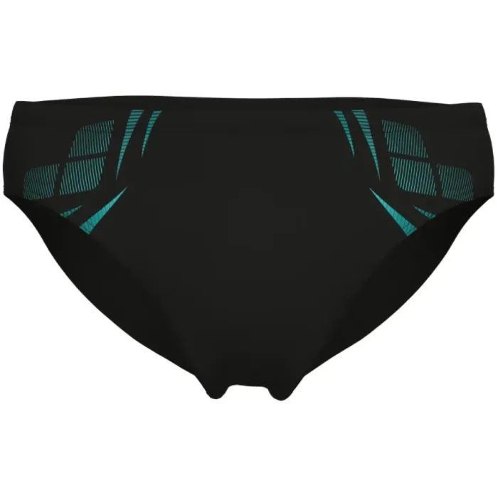 Плавки Arena Poseidonia Swim Briefs 009075-508 чорний, бірюзовий 100 (3468337621980) зображення 3