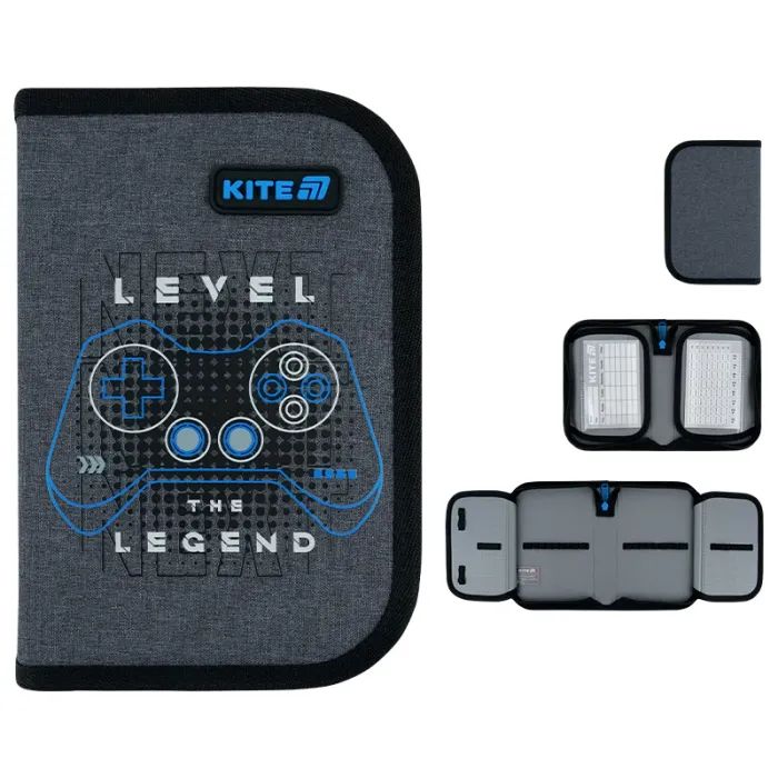 Пенал Kite Level UP 622, без наповнення, 1 відділення, 2 відвороти (K26-622-6)