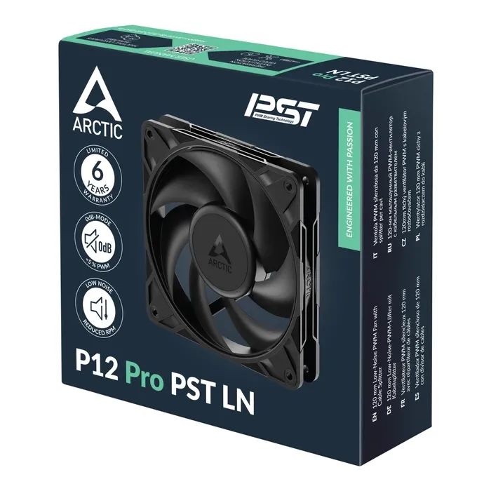 Кулер для корпуса Arctic P12 Pro PST LN, 5 шт. (ACFAN00350A) изображение 8