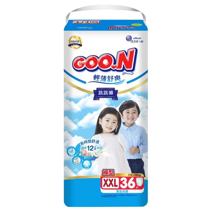 Подгузники GOO.N Slim & Comfortable Розмір 6 XXL 15-25 кг 36 шт (21001094)