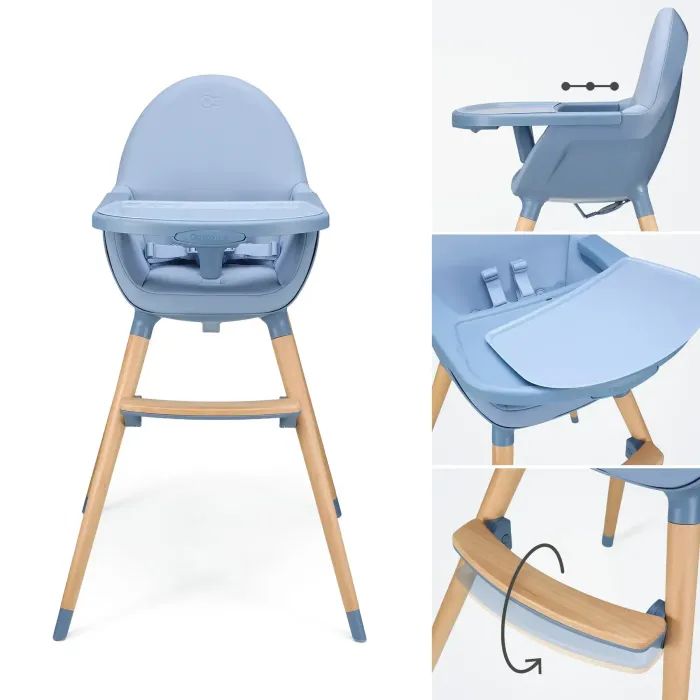 Стілець для годування Kinderkraft 2 в 1 Fini 2 Grey (5902533924509) зображення 2