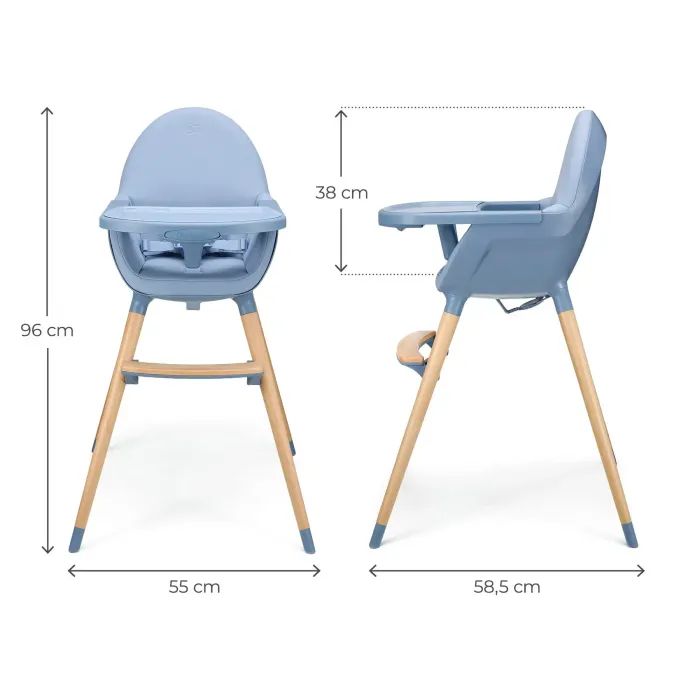 Стілець для годування Kinderkraft 2 в 1 Fini 2 Grey (5902533924509) зображення 6
