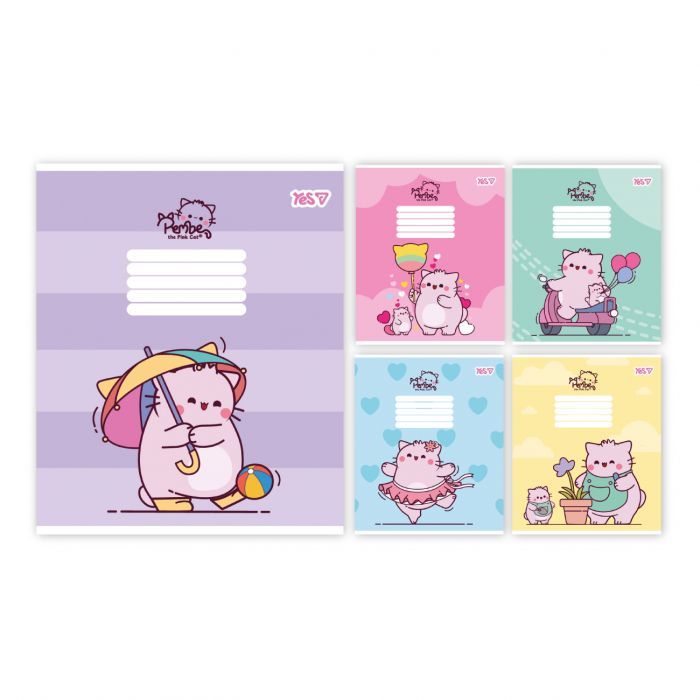 Зошит Yes Pembe the cat А5 18 аркушів клітинка (769090)
