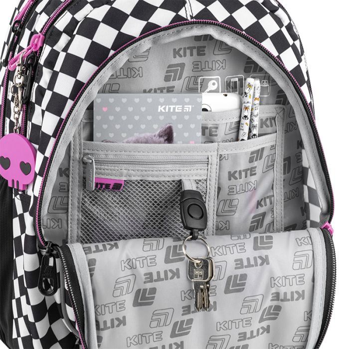 Рюкзак шкільний Kite Education teens 8001M Kuromi (HK25-8001M) зображення 10