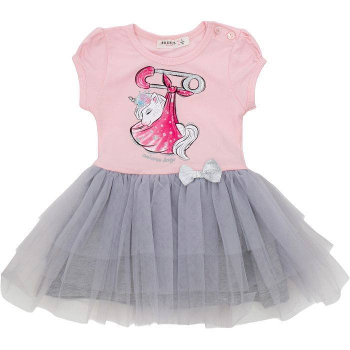 Платье детское Breeze с единорогом (11882-74G-pink)