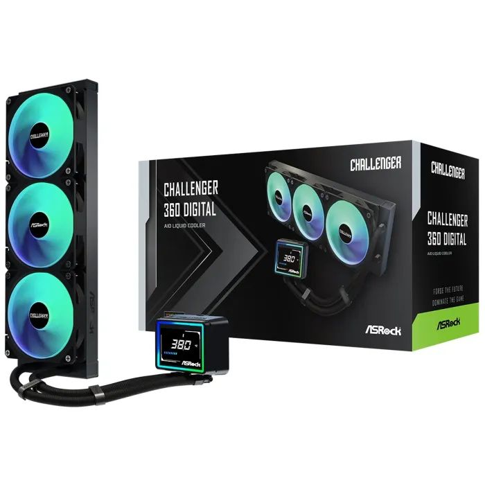 Система жидкостного охлаждения ASRock Challenger White 360 Digi изображение 11