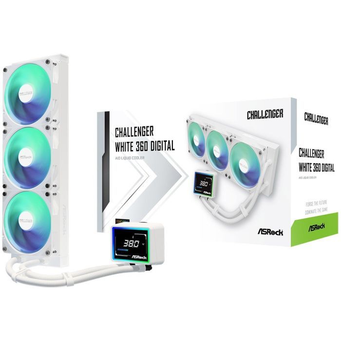 Система жидкостного охлаждения ASRock Challenger White 360 Digi изображение 7