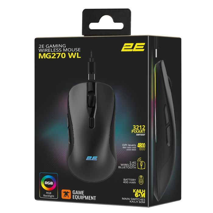 Мышка 2E MF270 Wireless Black (2E-MG270UB-WL) изображение 8