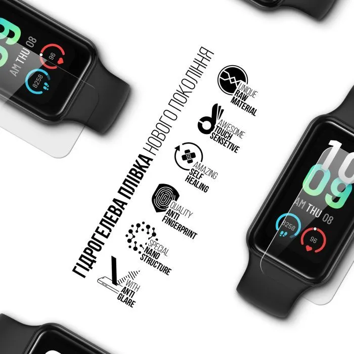Плівка захисна Armorstandart Matte hydrogel Amazfit Band 7 6 pcs (ARM91952) зображення 2