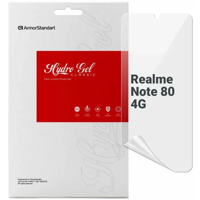 Плівка захисна Armorstandart hydrogel Realme Note 80 4G (ARM92217)