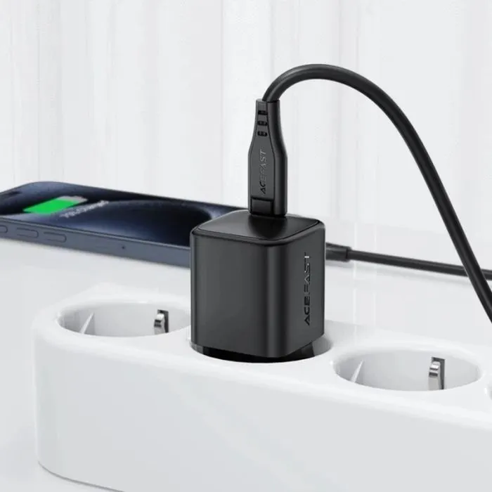 Зарядное устройство Acefast A117 USB-C PD20W GaN black (6974316284987) изображение 10