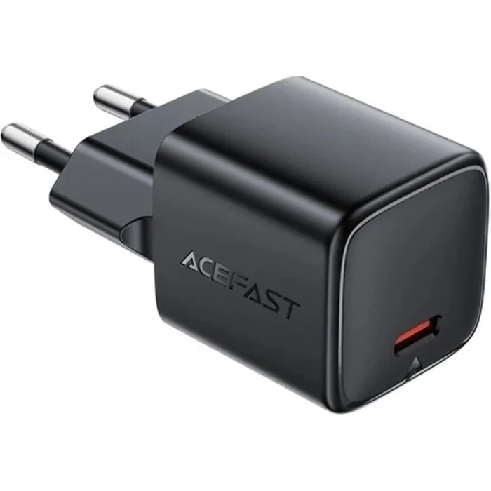 Зарядное устройство Acefast A117 USB-C PD20W GaN black (6974316284987) изображение 2