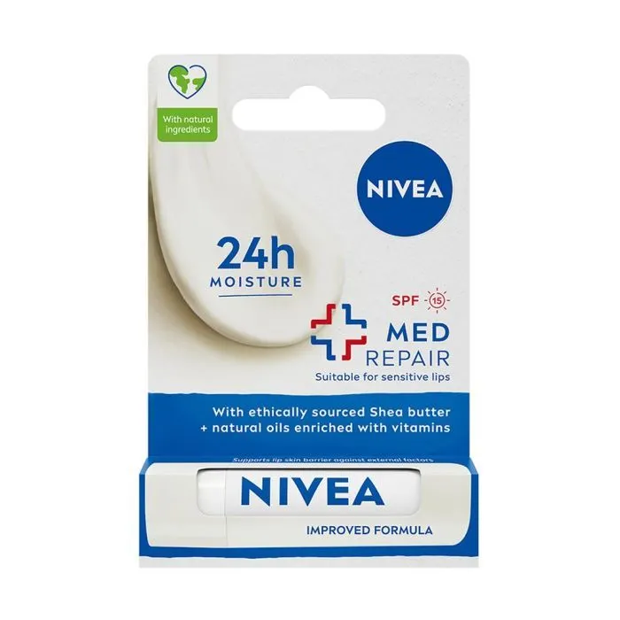 Бальзам для губ Nivea Med Repair SPF15 4.8 г (4006000002118)