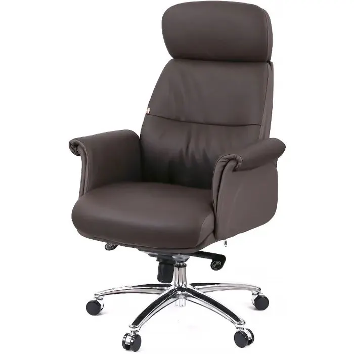 Офисное кресло Аклас Драгобрат, AL MB, Кожа LC-K Dark Brown/PU Dark Brown (00179839)