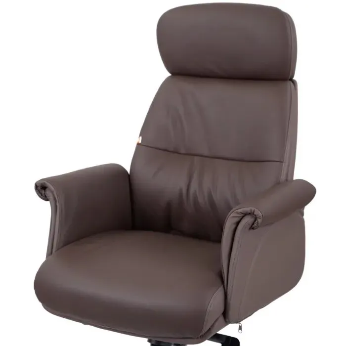 Офисное кресло Аклас Драгобрат, AL MB, Кожа LC-K Dark Brown/PU Dark Brown (00179839) изображение 7
