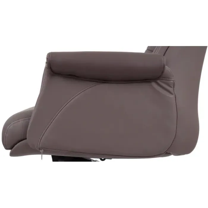 Офисное кресло Аклас Драгобрат, AL MB, Кожа LC-K Dark Brown/PU Dark Brown (00179839) изображение 9