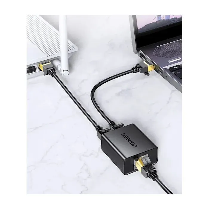 Разветвитель CM210 RJ-45 1 to 2 Ethernet Converter, 2 шт/пак Black Ugreen (50923) изображение 2