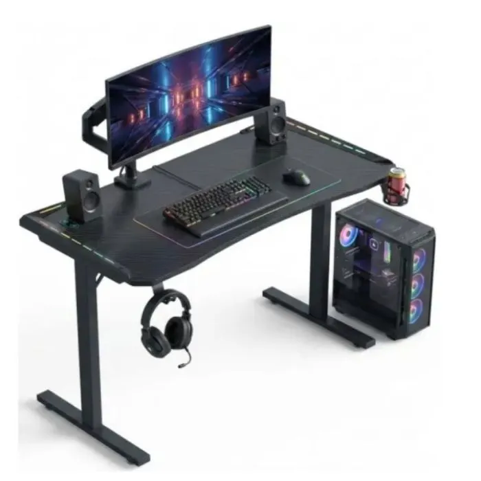 Комп'ютерний стіл GT Racer T-1452 Black (T-1452 (140x60x73) Black) зображення 3