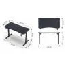 Комп'ютерний стіл GT Racer T-1452 Black (T-1452 (140x60x73) Black) зображення 8