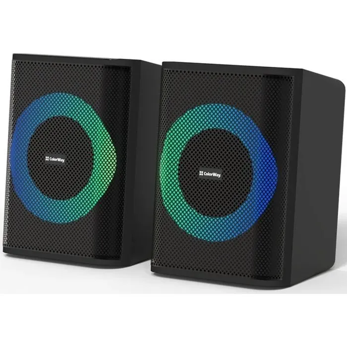 Акустическая система ColorWay PulseRing 2.0 RGB USB Black (CW-SPU04BK)