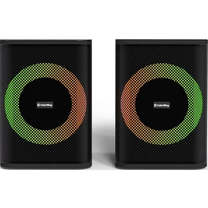 Акустическая система ColorWay PulseRing 2.0 RGB USB Black (CW-SPU04BK) изображение 2