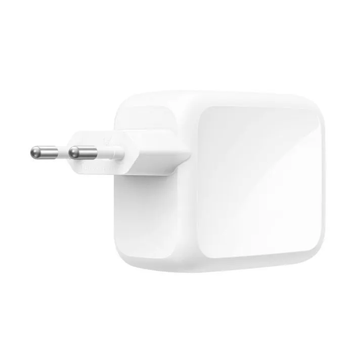 Зарядное устройство Belkin 2xUSB-C 67W GaN PD3.2 PPS + built-in cable USB-C 1.0m white (WCH022KQWH) изображение 16