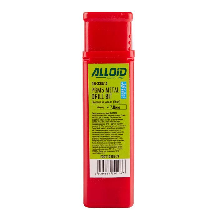 Сверло Alloid по металлу, 4.5мм, DIN338 (DB-3384.5) изображение 3