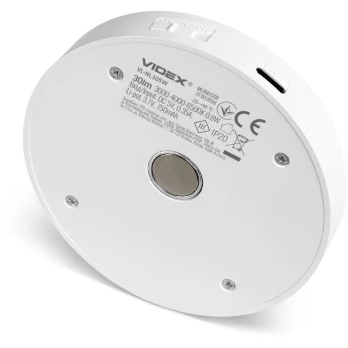 Світильник Videx акумуляторний з датчиком руху (VL-NL105W) зображення 4