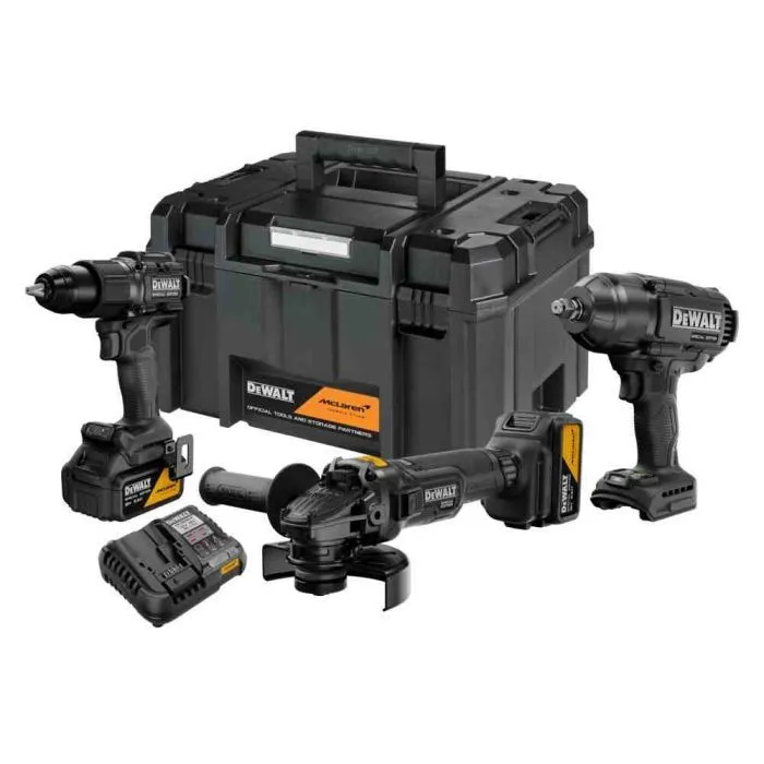 Набор электроинструментов DeWALT McLaren F1, 18V XR Li-lon, 2 АКБ, ЗУ, кейс (DCK3222MP2T)