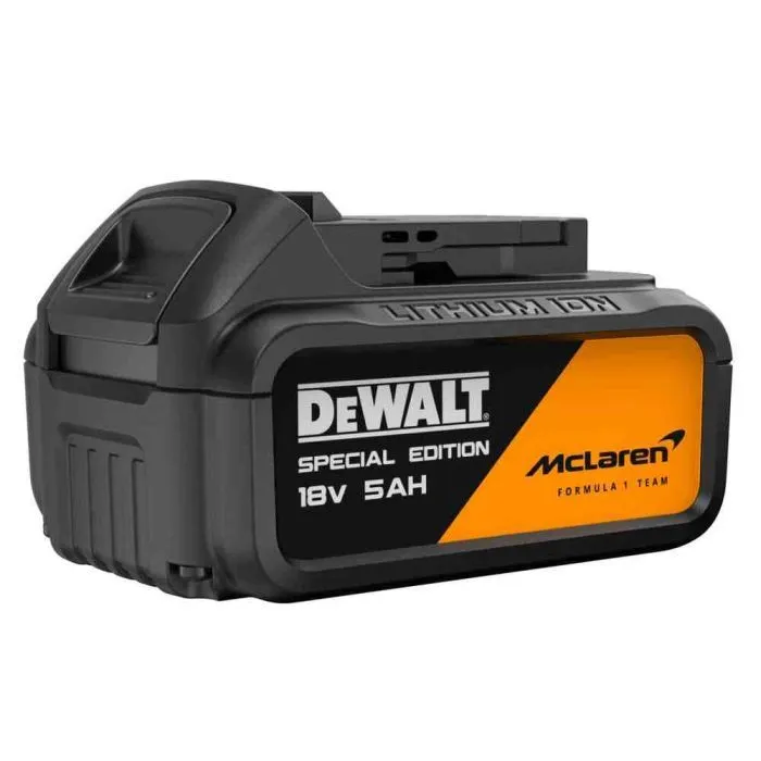 Набор электроинструментов DeWALT McLaren F1, 18V XR Li-lon, 2 АКБ, ЗУ, кейс (DCK3222MP2T) изображение 5