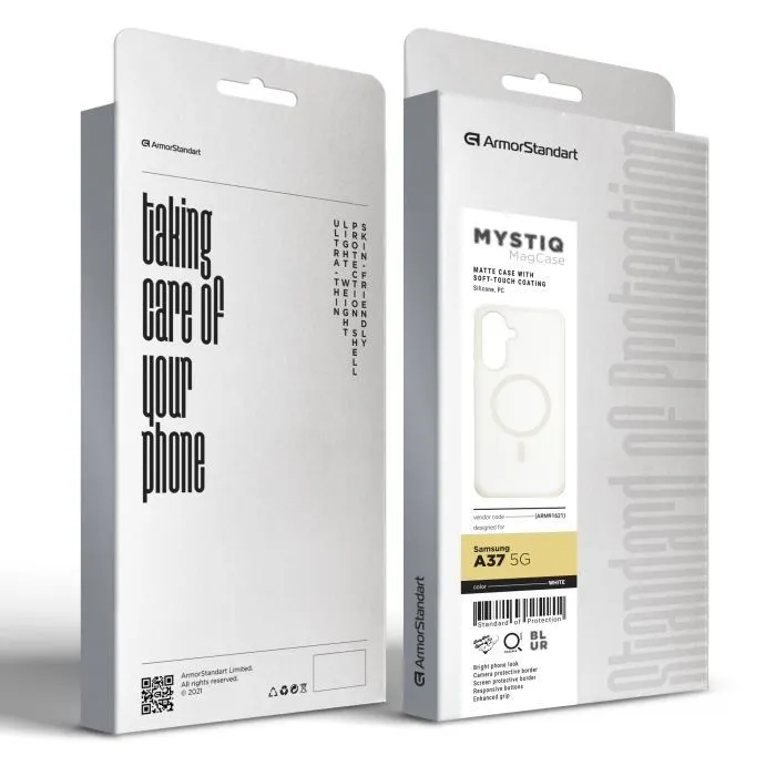 Чохол до мобільного телефона Armorstandart Mystiq MagCase Samsung A37 5G White (ARM91621) зображення 3